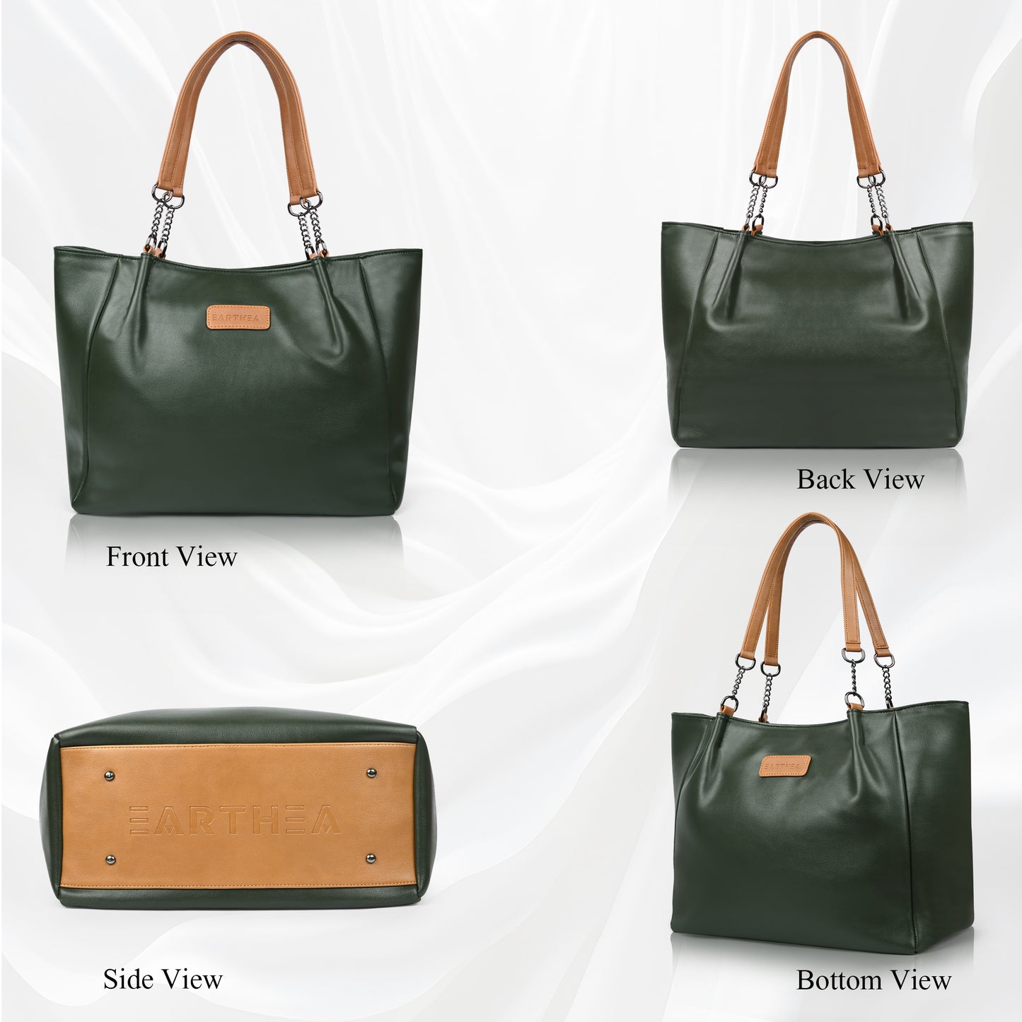 Women's Luxury Green Tote Bag