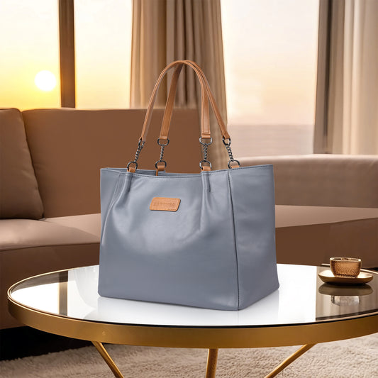 Navy and Tan Tote Bag