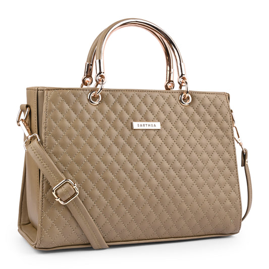 Light Brown Women’s Faux Leather Handbag