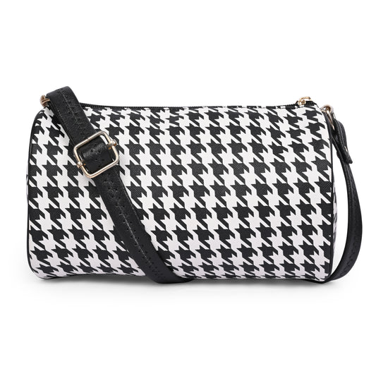 Aztec Print Barrel Crossbody Bag