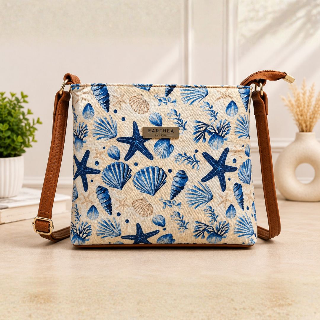 Royal Heritage Ocean Pattern Sling Bag