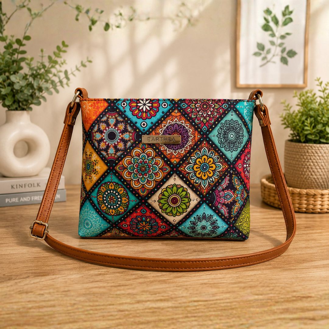 Royal Heritage Multi Pattern Sling Bag