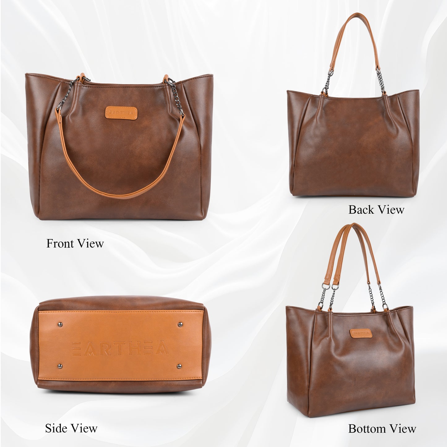 Modern Faux Leather Tote Bags for Women