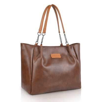 Modern Faux Leather Tote Bags for Women