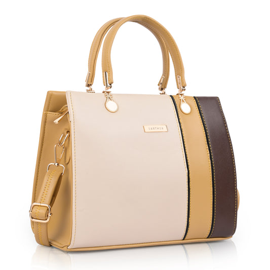 Aurelia Ivory Mustard Satchel
