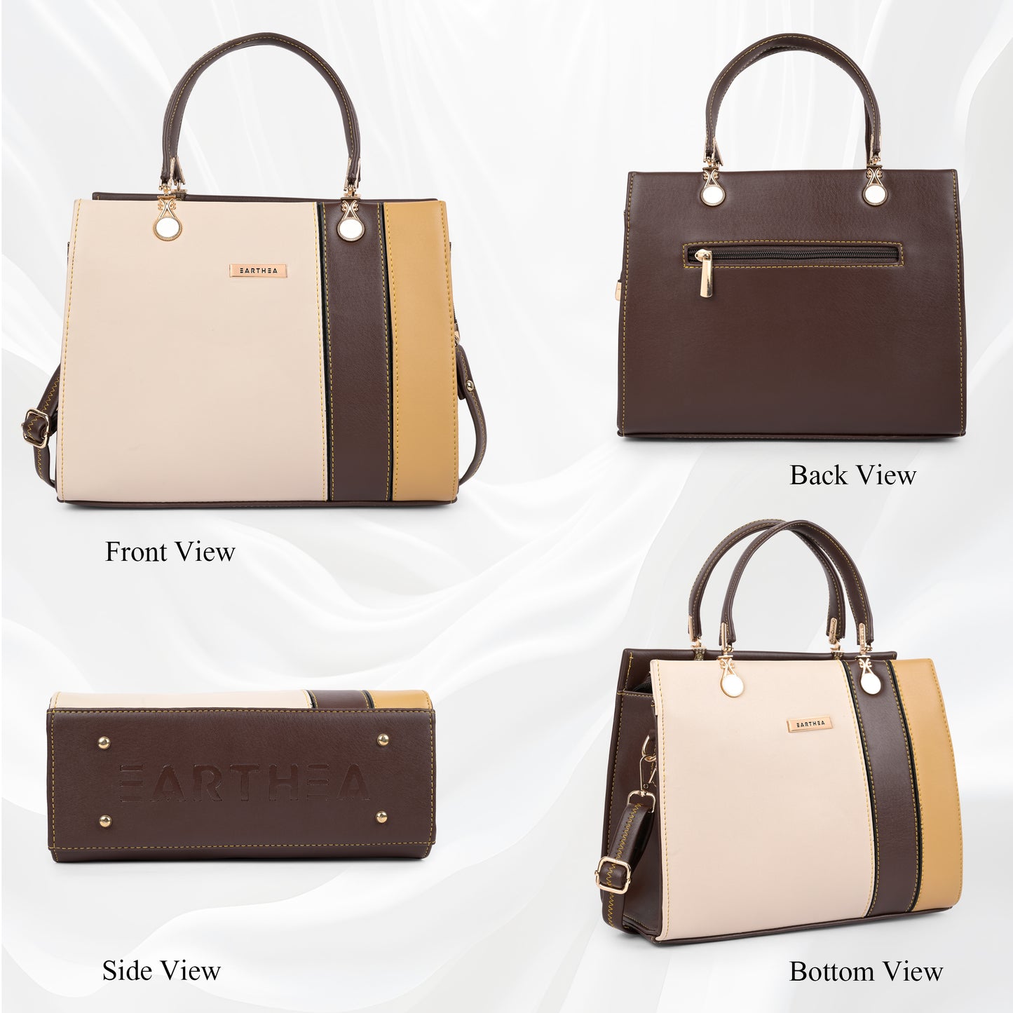 Brown Faux Leather Handbags for Women