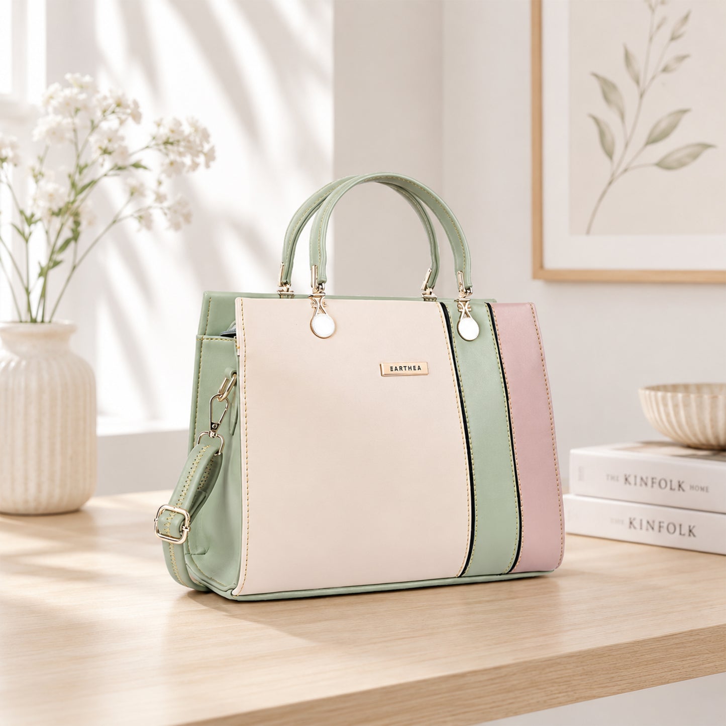 Multicoloured Faux Leather Handbags for Women