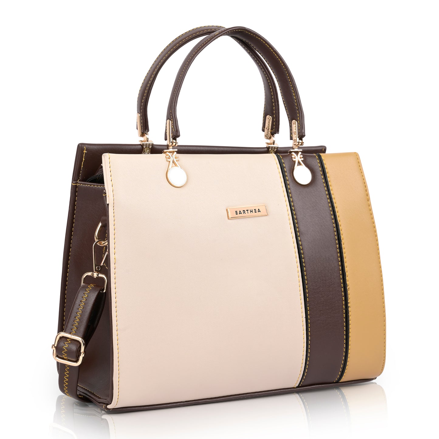 Brown Faux Leather Handbags for Women