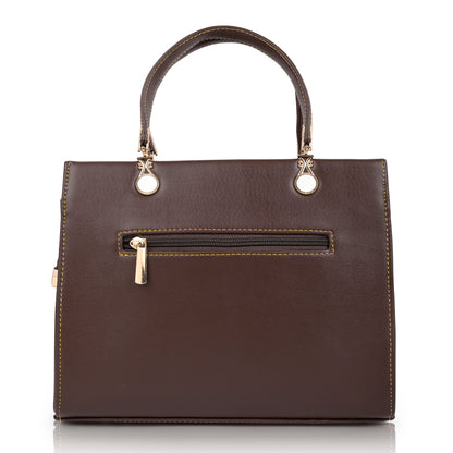 Brown Faux Leather Handbags for Women