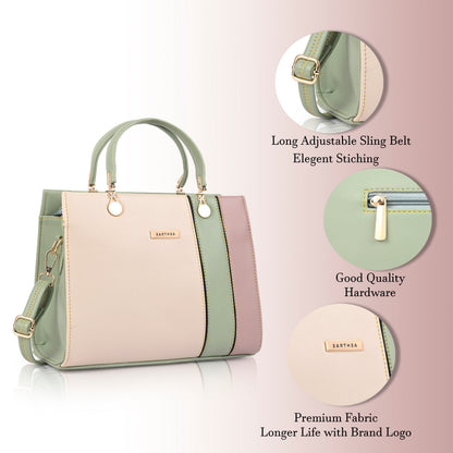 Multicoloured Faux Leather Handbags for Women