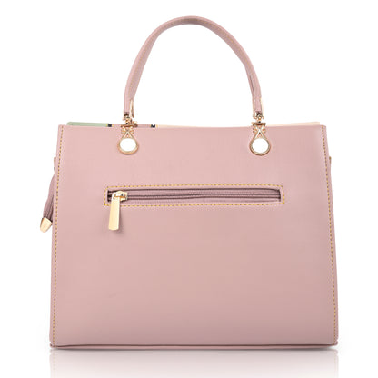 Pinkish Faux Leather Handbags for Women