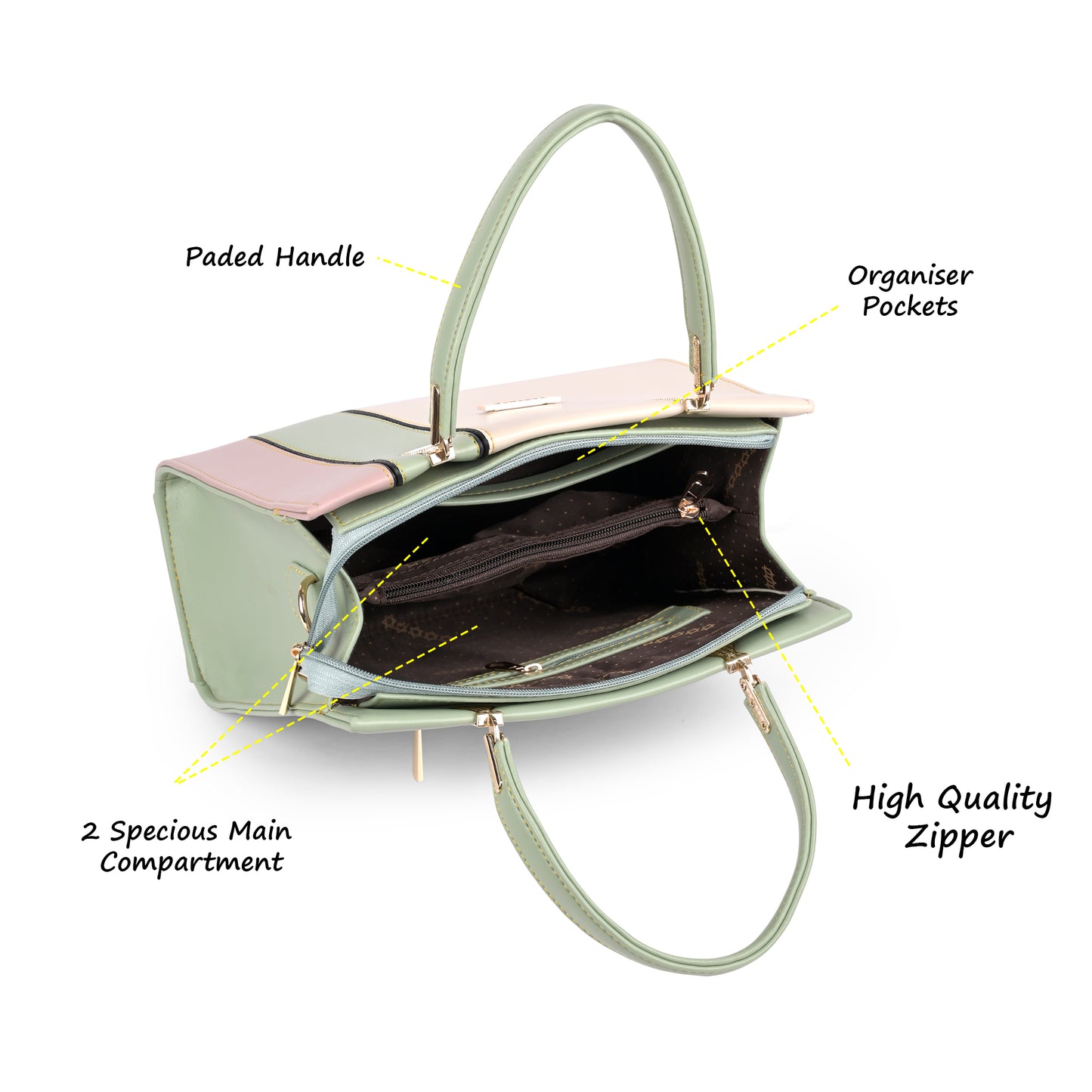 Multicoloured Faux Leather Handbags for Women