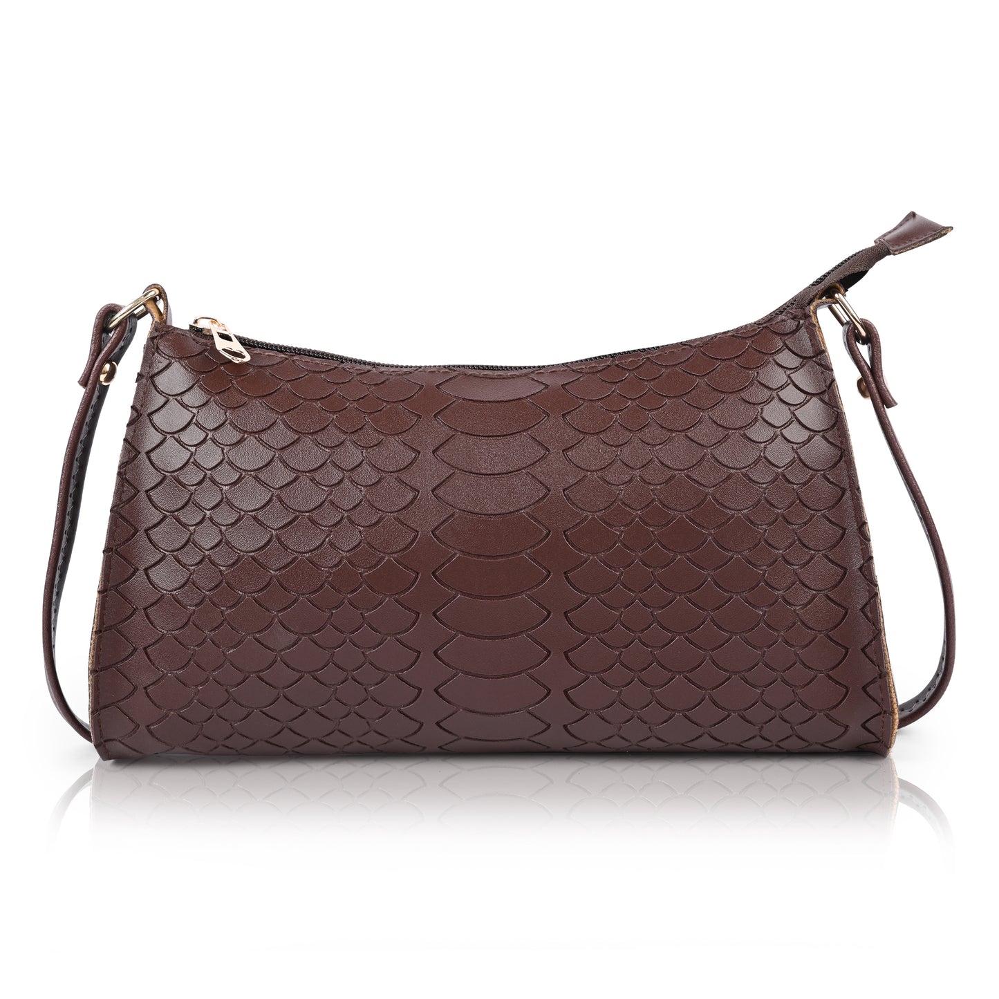 Textured Faux Leather Crossbody Bag