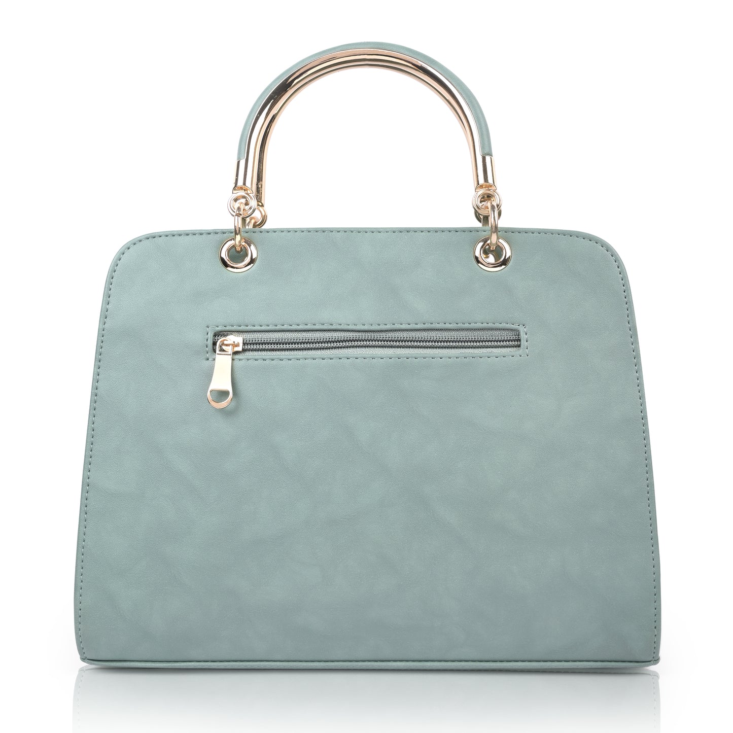 Light Green Diagonal Pattern Handbag