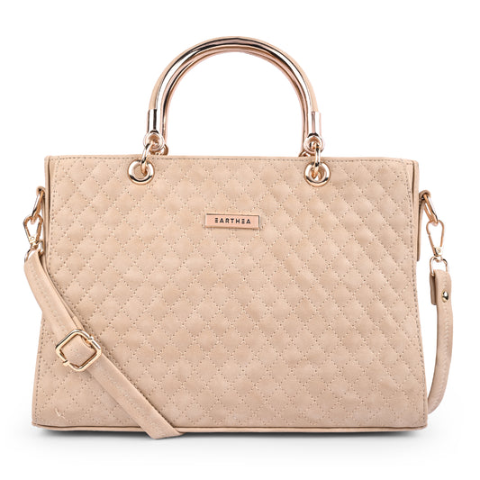Celeste Champagne Beige Satchel