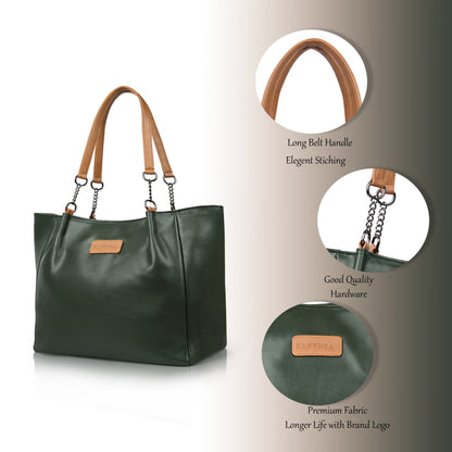 Women's Luxury Green Tote Bag