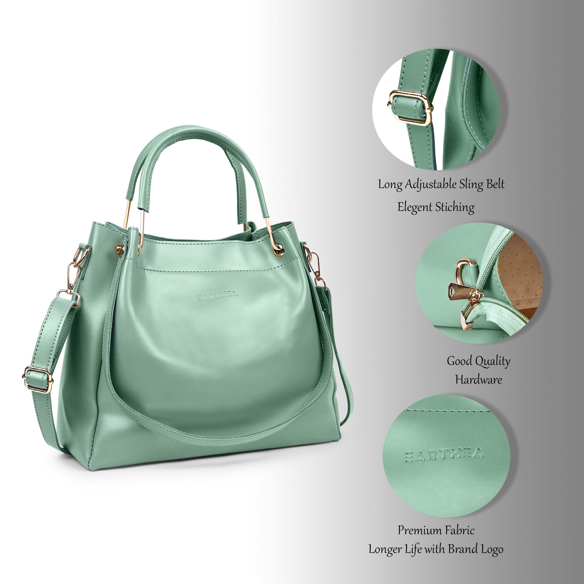premium leather sling bag women Delhi front view