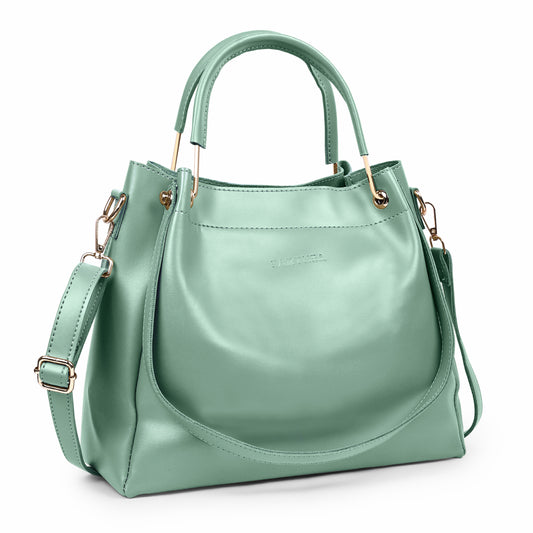 premium leather sling bag women Delhi green bag