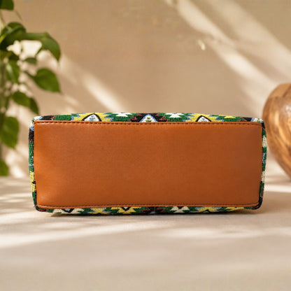 Royal Heritage Green Pattern Sling Bag