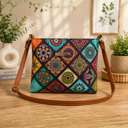 Royal Heritage Multi Pattern Sling Bag