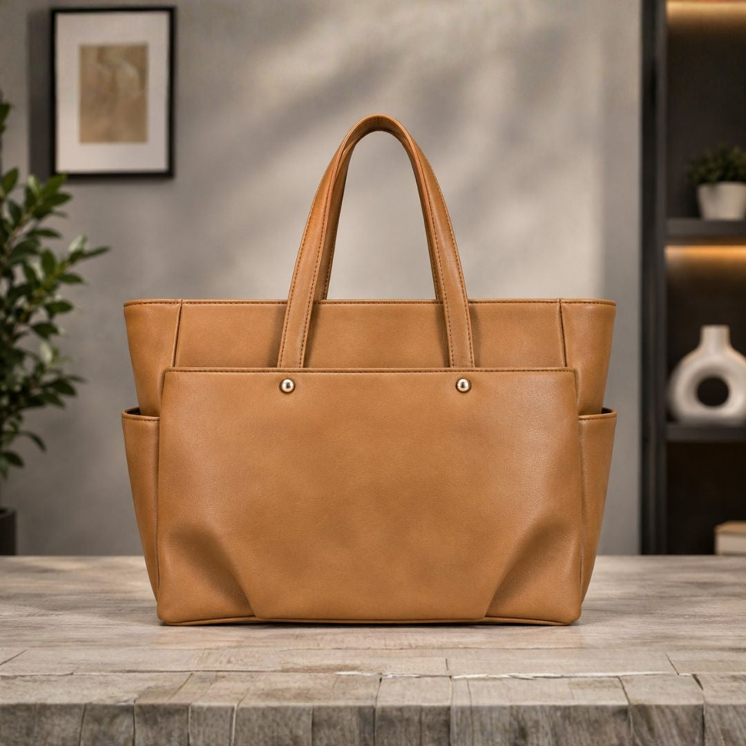 Structured Tote Bag with Tasselled