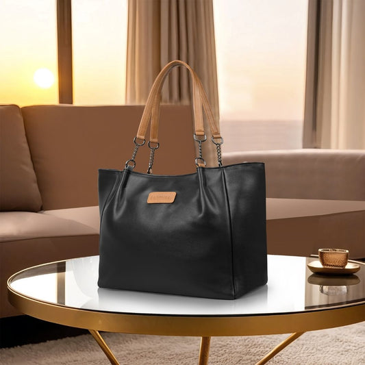 Women's Luxury Black Tote Bag