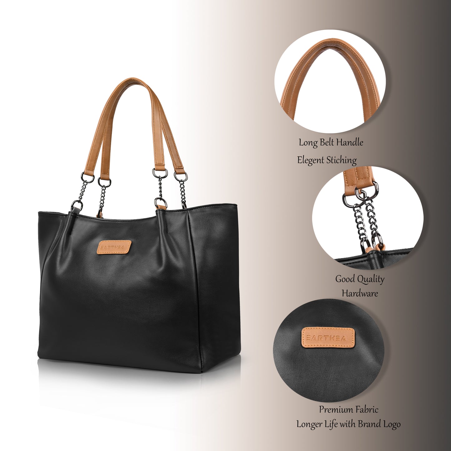 stylish tote bags for women online black office bag